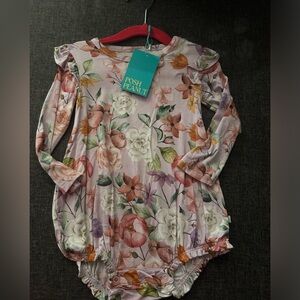 Posh Peanut Pastel Ruffled Bubble Romper 18-24 months